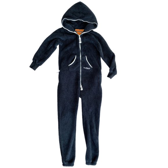 OncePiece Jumpsuit in Navy Flannel Fleece - Picture 6 of 15